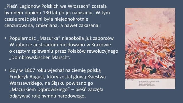 W którym roku mazurek dąbrowskiego został hymnem polski? Poznaj historię! W którym roku mazurek dąbrowskiego został hymnem polski? Poznaj historię!
