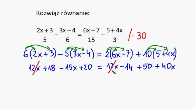 Jak pozbyć się ułamka z równania i uprościć swoje obliczenia Jak pozbyć się ułamka z równania i uprościć swoje obliczenia